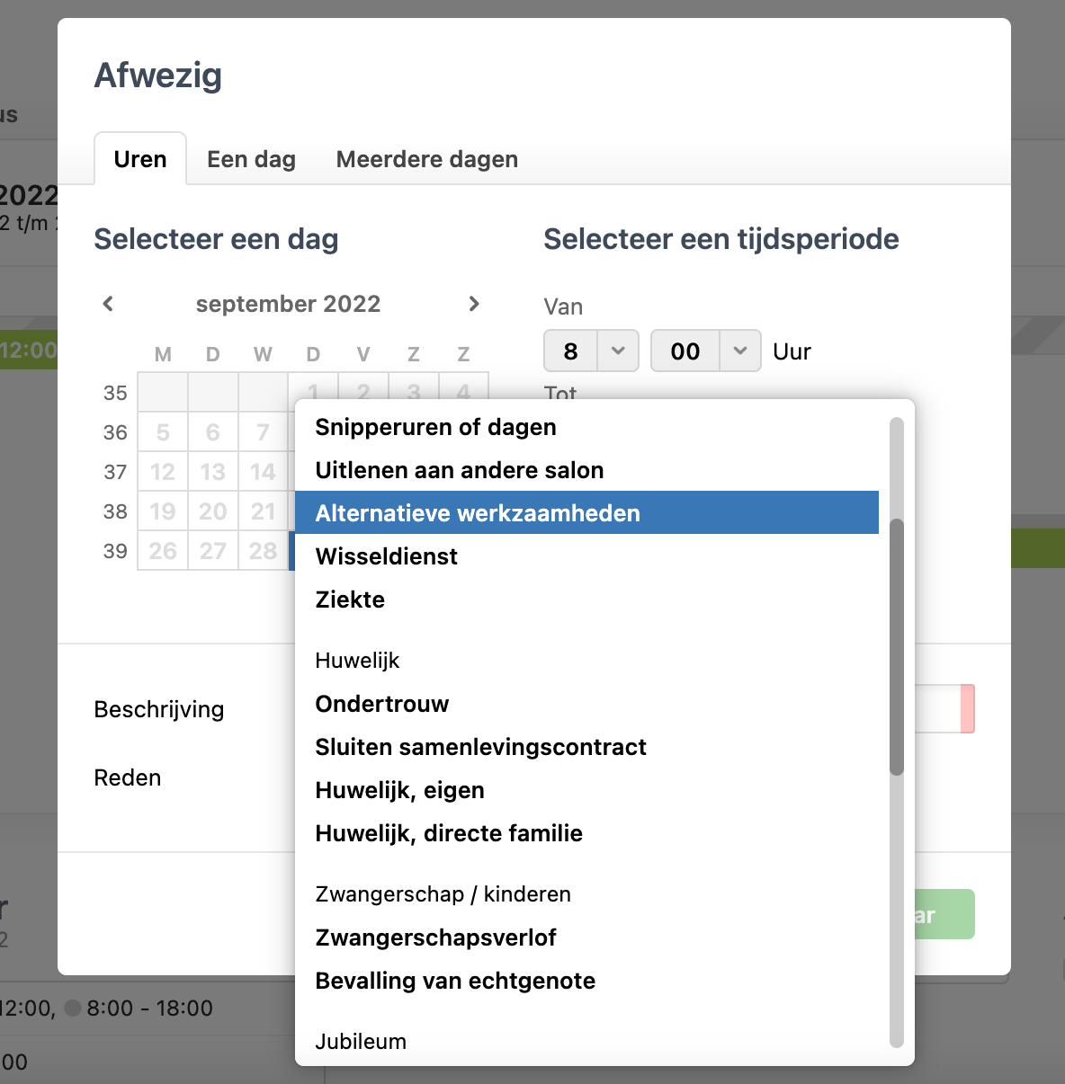 Betaald ouderschapsverlof verwerken Salonhub Support